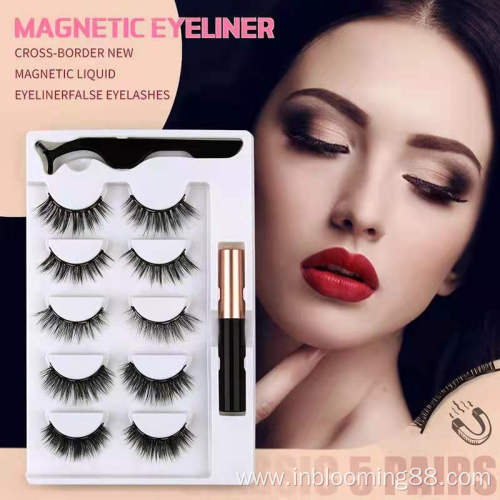 Vendor Luxury Mink Magnetic Mink Eyelashes With Eyeliner